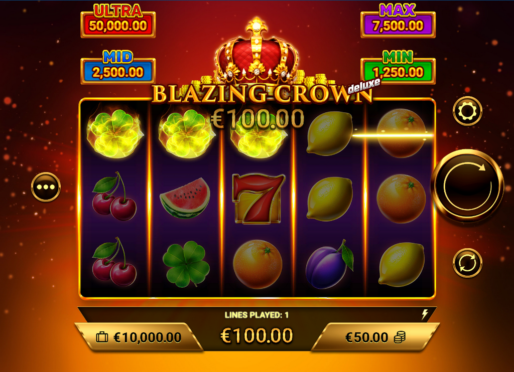 Blazing Crown Deluxe Demo e Slot