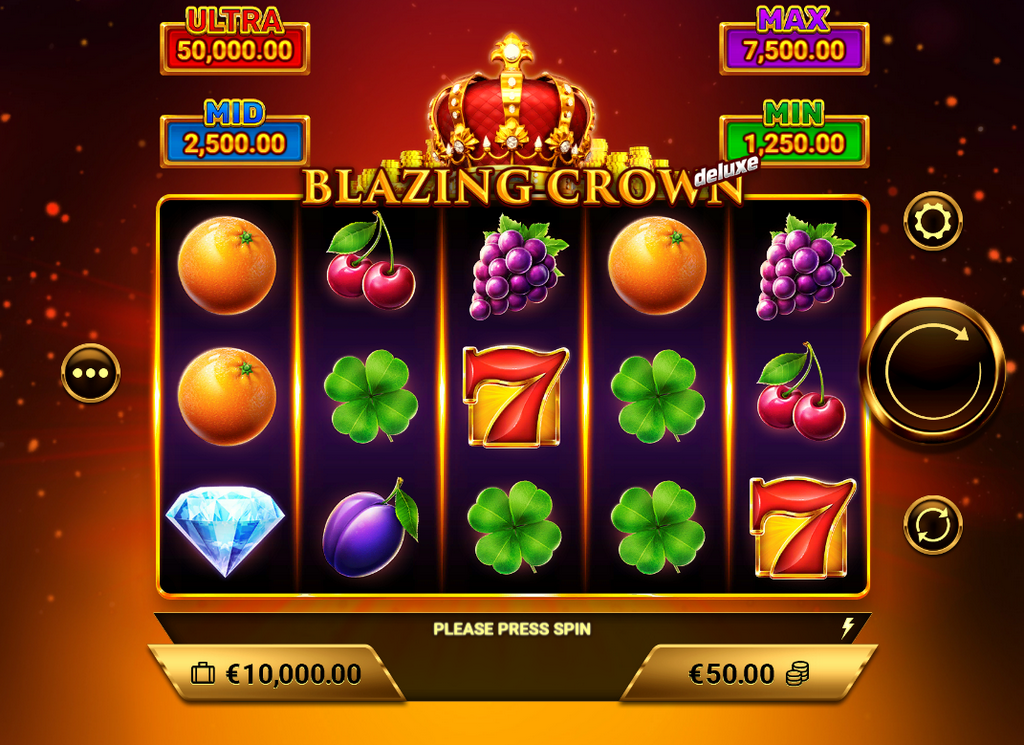 Blazing Crown Deluxe Demo & Slot