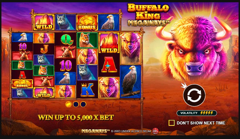 Buffalo King Megaways Slot - Play for Real Money or Play