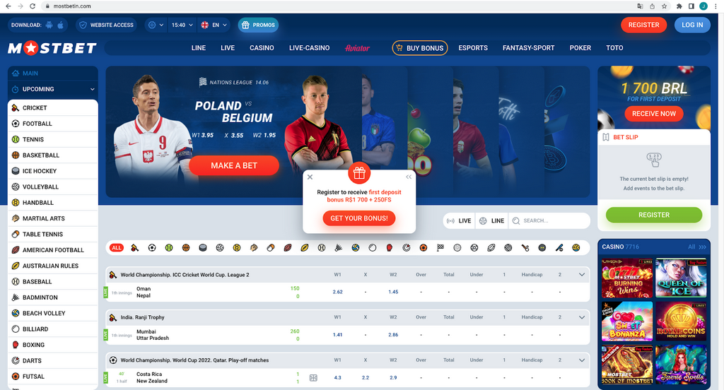 Mostbet KG - Mostbet кирүү жана катталуу
